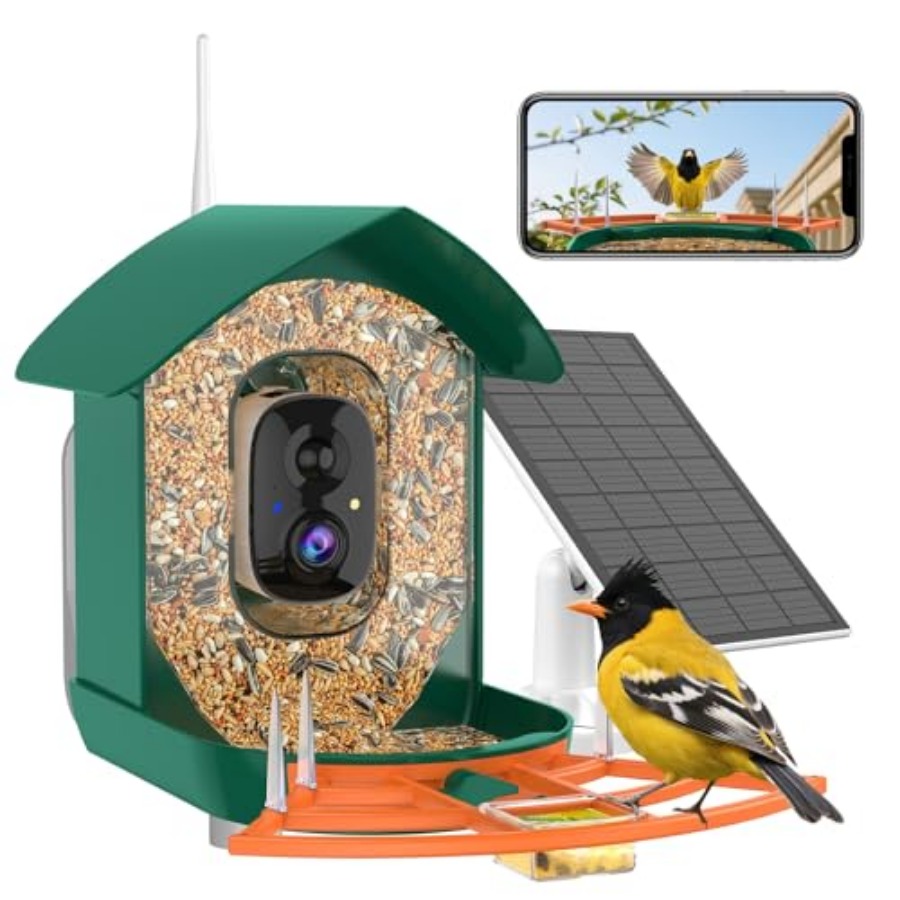 Smart Bird Feeder Camera - Bird Feeder with Camera, WiFi Smart
