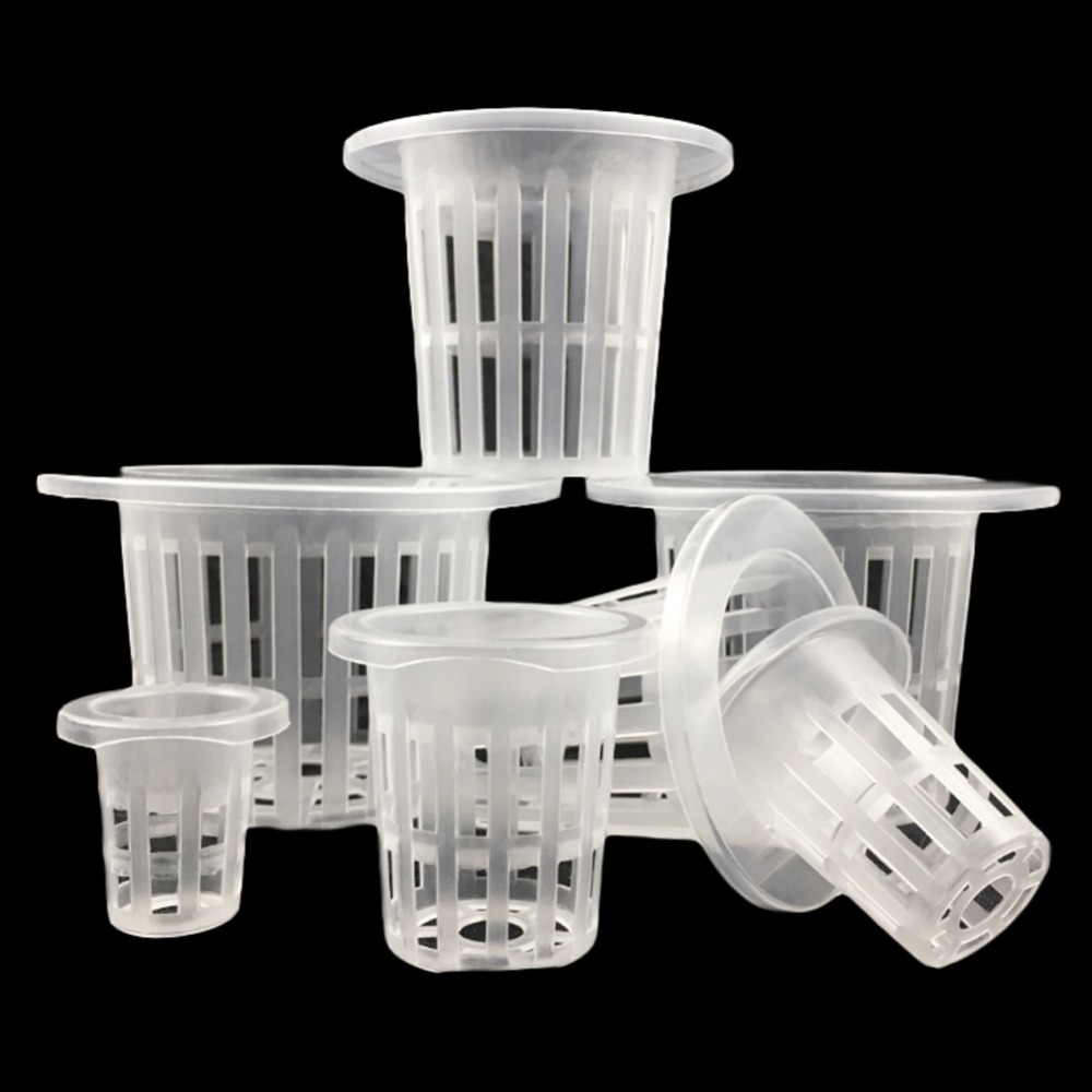 Smart Garden Plastic Cups - 50Pcs New White Hydroponic Basket Garden