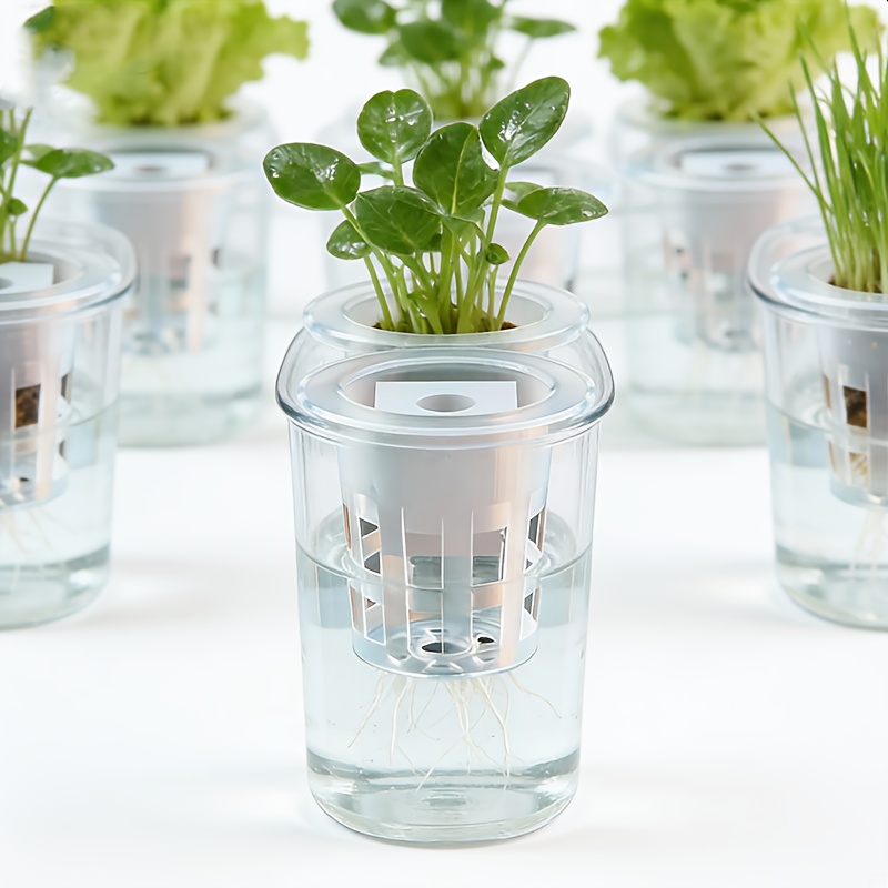Smart Garden Plastic Cups - 10pcs Hydroponic Seedling Basket Set (Includes