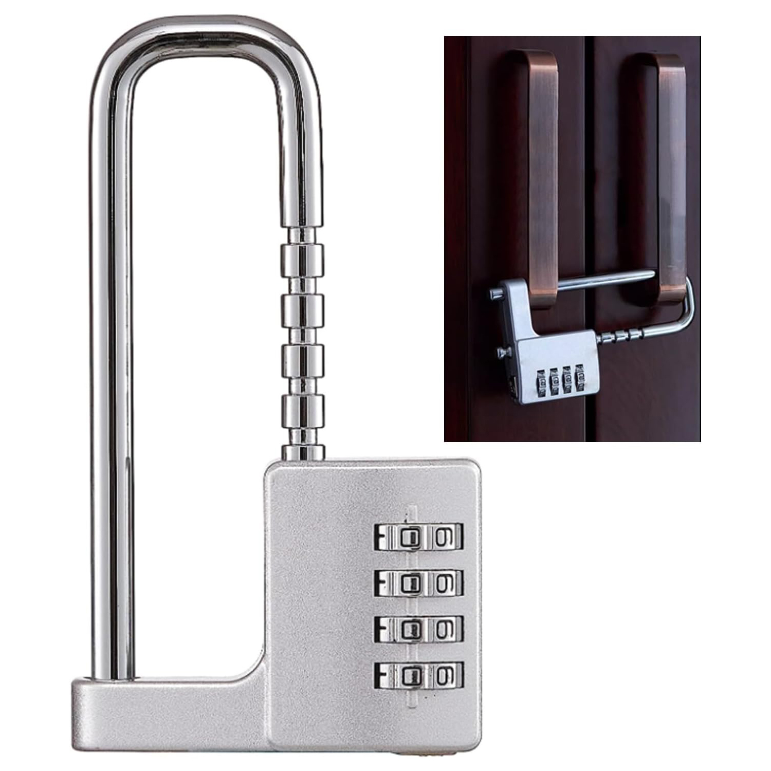 Smart Garden Gate Lock - 4 Digit Combination Cabinet Lock U