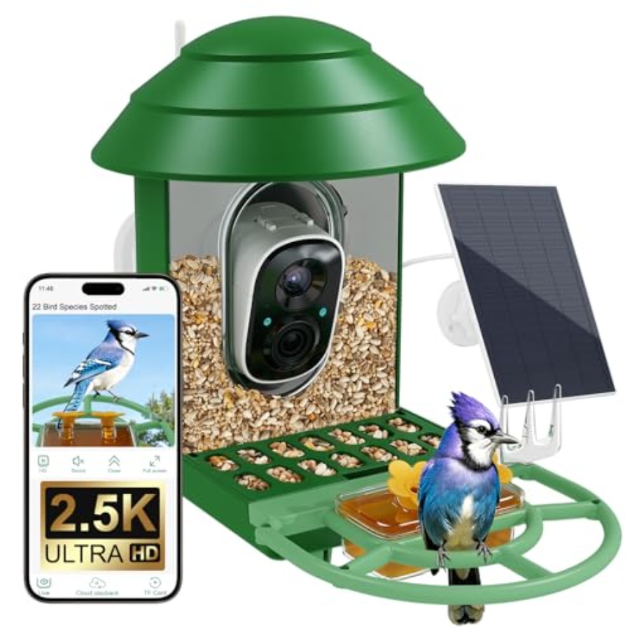 Smart Bird Feeder Camera - Bird Feeder with Camera for Outdoor