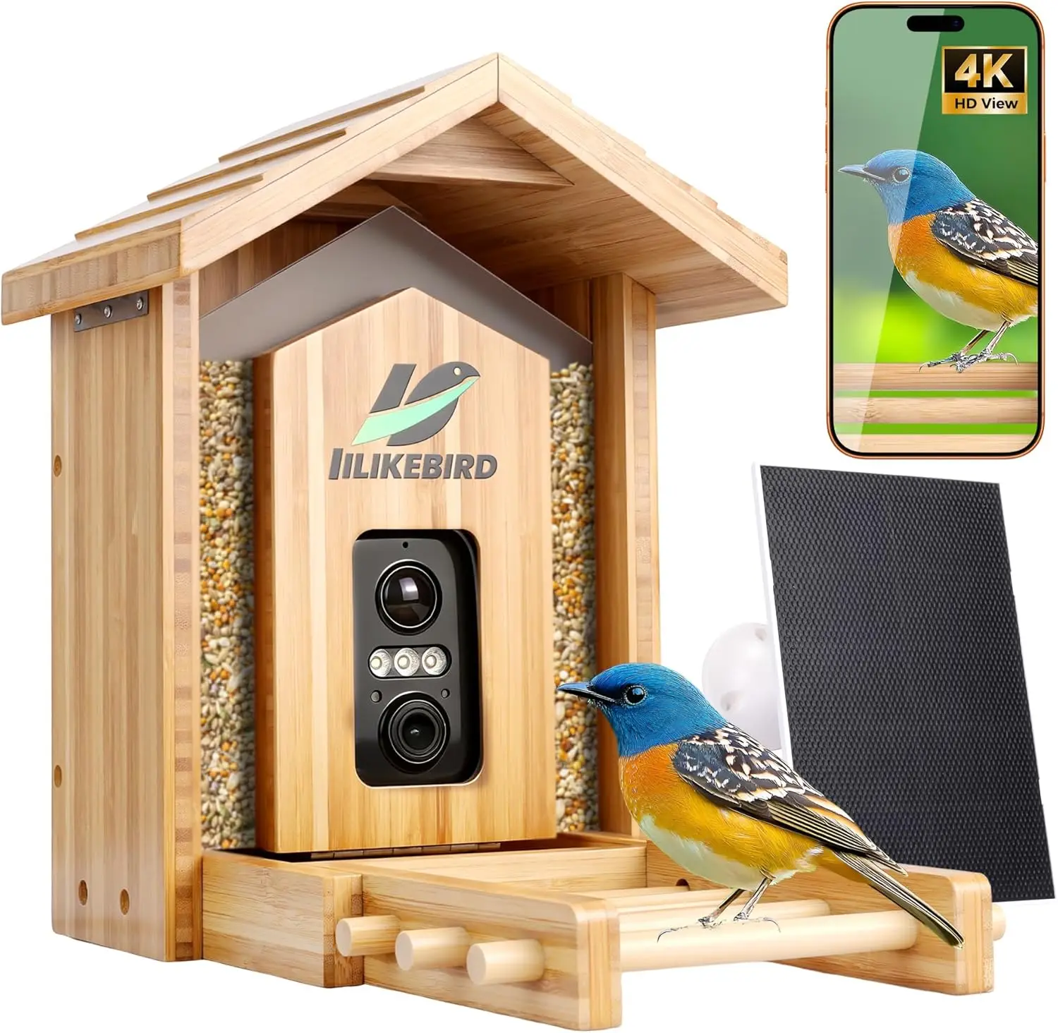 Smart Bird Feeder Camera - Smart Bird Feeder 4K Camera AI