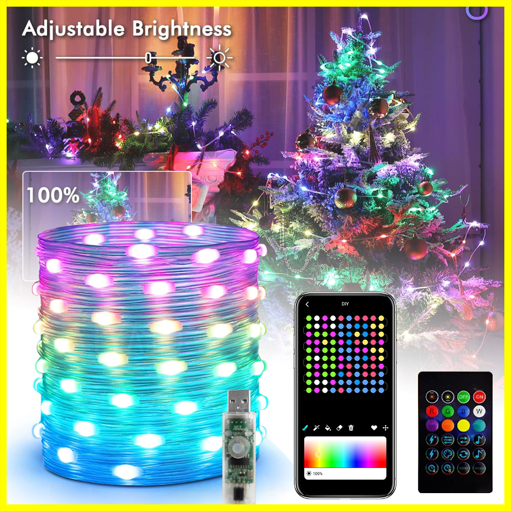 Smart Garden Festoon Lights - Christmas Lights LED String Light Bluetooth