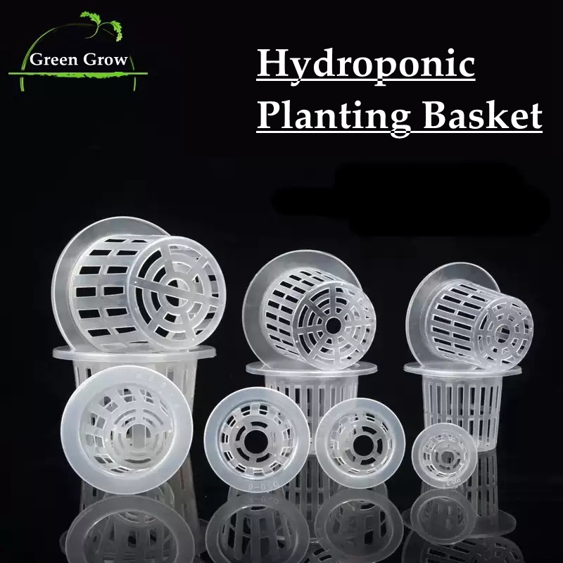 Smart Garden Plastic Cups - 10Pcs White Hydroponic Soilless Mesh Basket