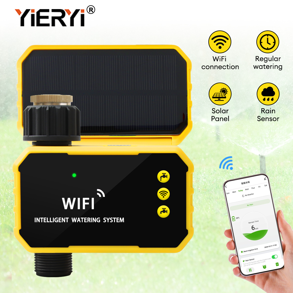 Yieryi 1-Way/2-Way WIFI Solar  - مراجعة Smart Garden Watering Can وسعره