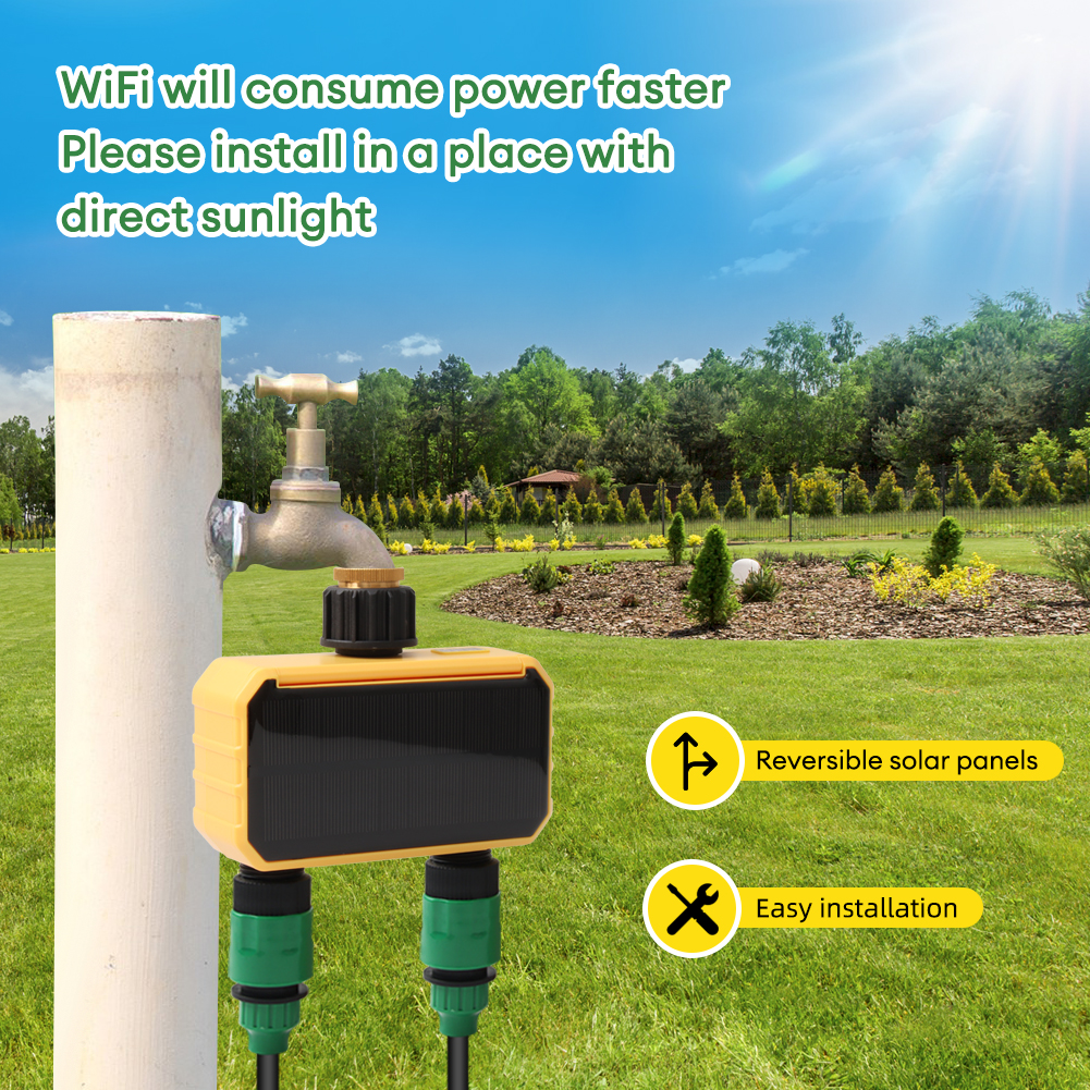 Yieryi 1-Way/2-Way WIFI Solar  - مراجعة Smart Garden Watering Can وسعره