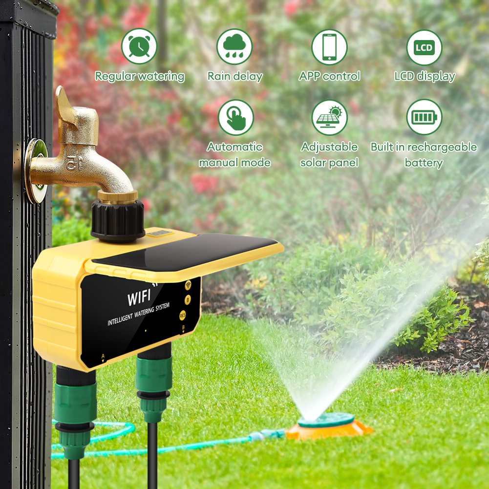 Yieryi 1-Way/2-Way WIFI Solar  - مراجعة Smart Garden Watering Can وسعره