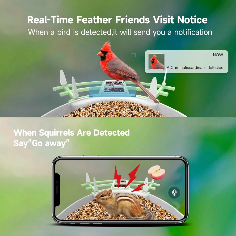 Solar Powered Smart Bird Feede - مراجعة Smart Bird Feeder Camera وسعره