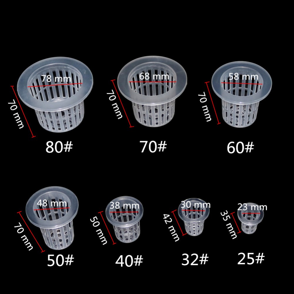 50Pcs New White Hydroponic Bas - مراجعة Smart Garden Plastic Cups وسعره