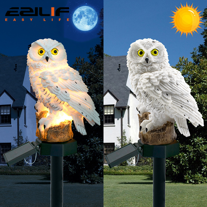 Solar light owl animal sculptu - مراجعة Smart Garden Light Camera وسعره
