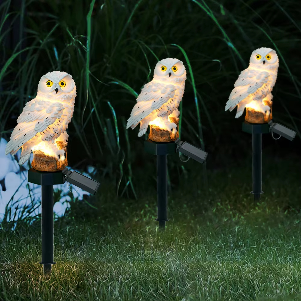 Solar light owl animal sculptu - مراجعة Smart Garden Light Camera وسعره