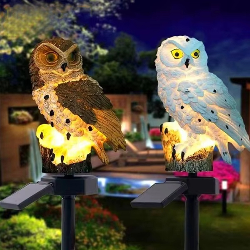 Solar light owl animal sculptu - مراجعة Smart Garden Light Camera وسعره