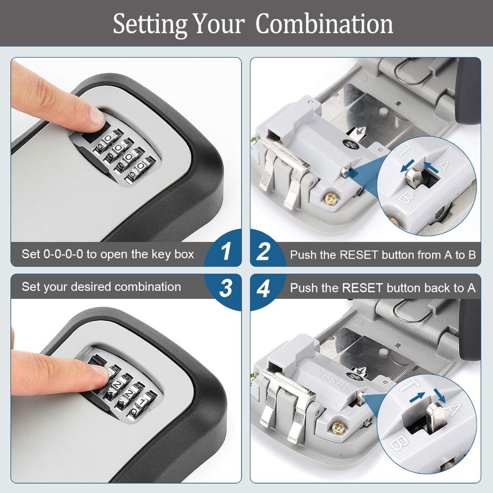Key Safe Wall Mounted Waterpro - مراجعة Smart Garden Gate Lock وسعره