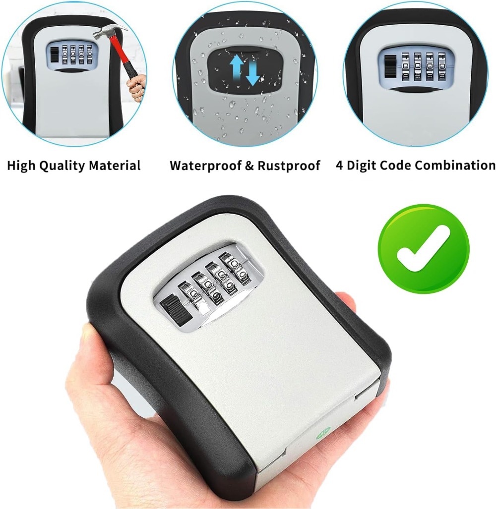 Key Safe Wall Mounted Waterpro - مراجعة Smart Garden Gate Lock وسعره