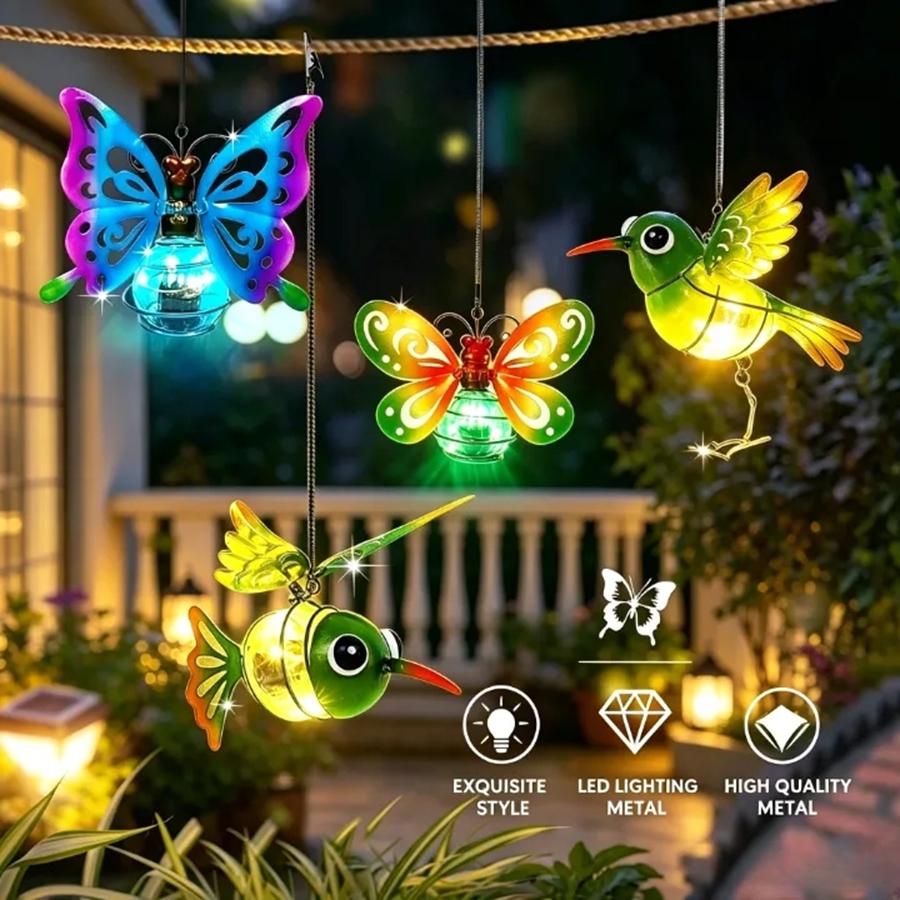 LED Solar-Powered Garden Hangi - مراجعة Smart Garden Light Camera وسعره
