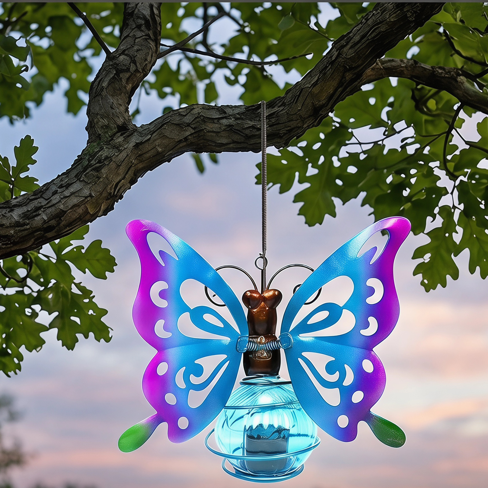 LED Solar-Powered Garden Hangi - مراجعة Smart Garden Light Camera وسعره