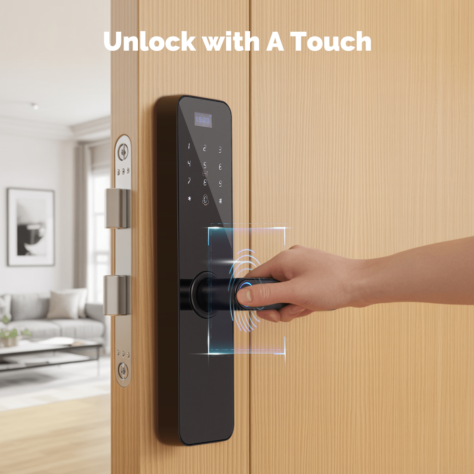 MOES Bluetooth Smart Wooden Do - مراجعة Smart Garden Gate Lock وسعره