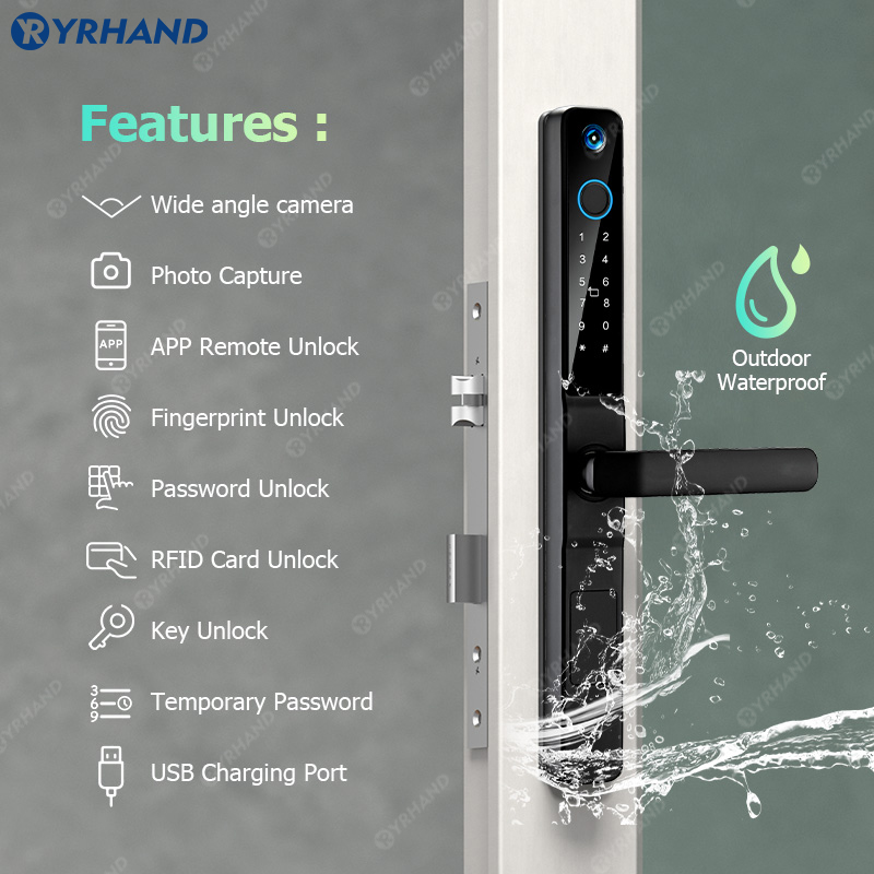YRHAND IP66 Keyless Cat's Eye  - مراجعة Smart Garden Gate Lock وسعره