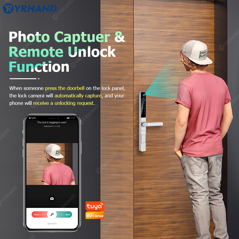 YRHAND IP66 Keyless Cat's Eye  - مراجعة Smart Garden Gate Lock وسعره