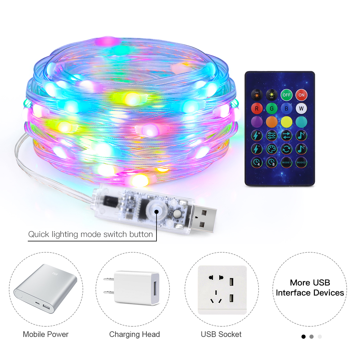 Wireless Bluetooth APP Control - مراجعة Smart Garden Festoon Lights وسعره