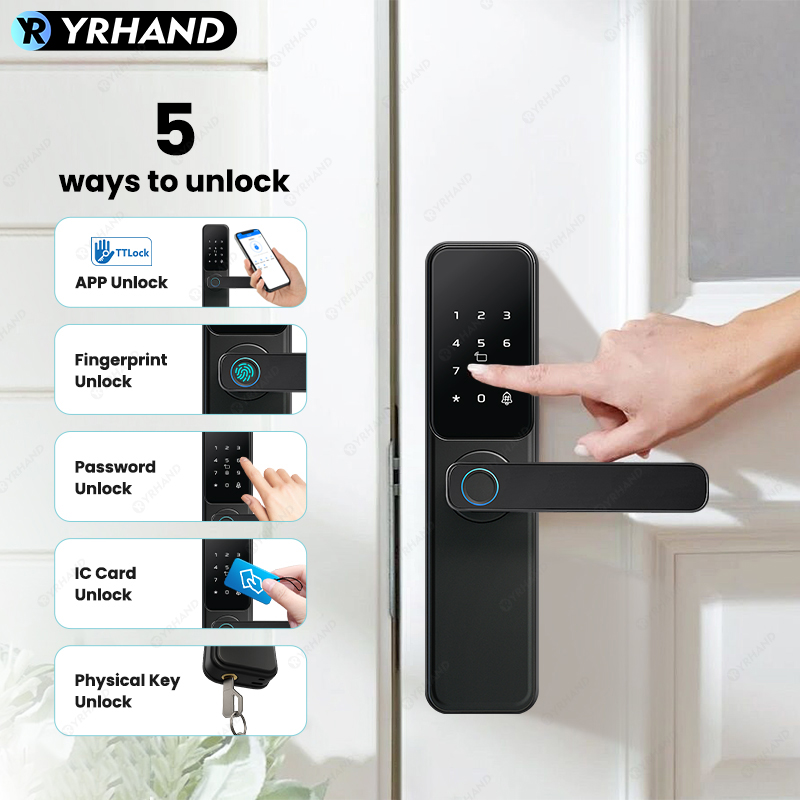 Bluetooth TTLock App Fingerpri - مراجعة Smart Garden Gate Lock وسعره