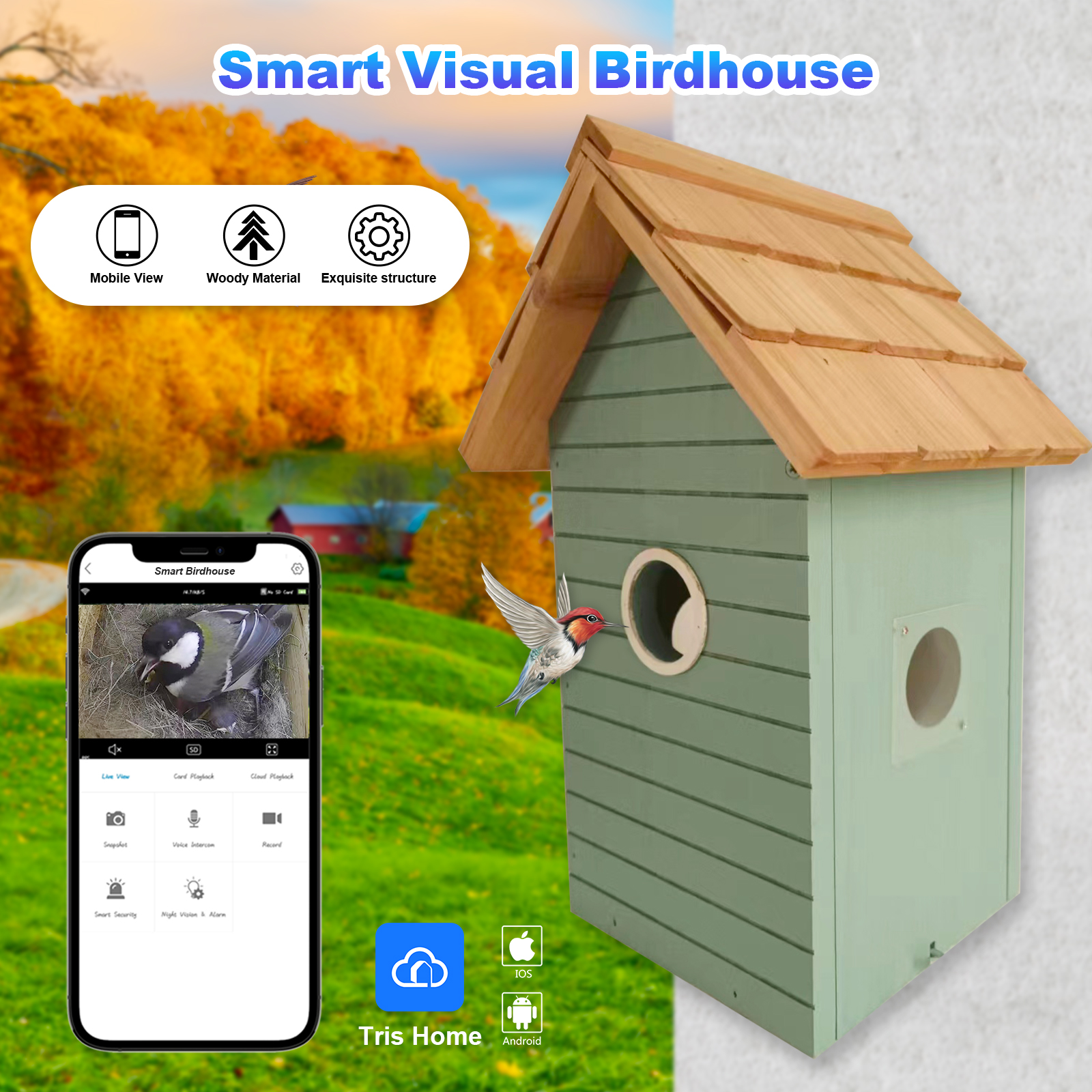 Factory Price 3MP Smart Bird F - مراجعة Smart Bird Feeder Camera وسعره