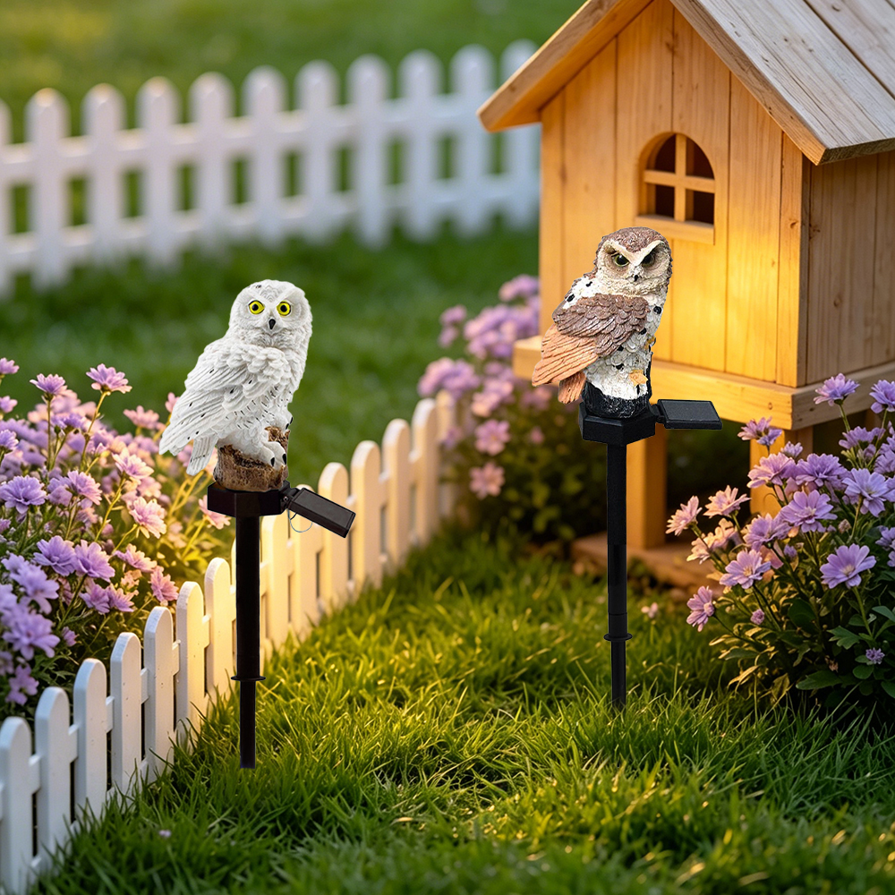 Owl Solar Light, Resin Owl Gro - مراجعة Smart Garden Light Camera وسعره