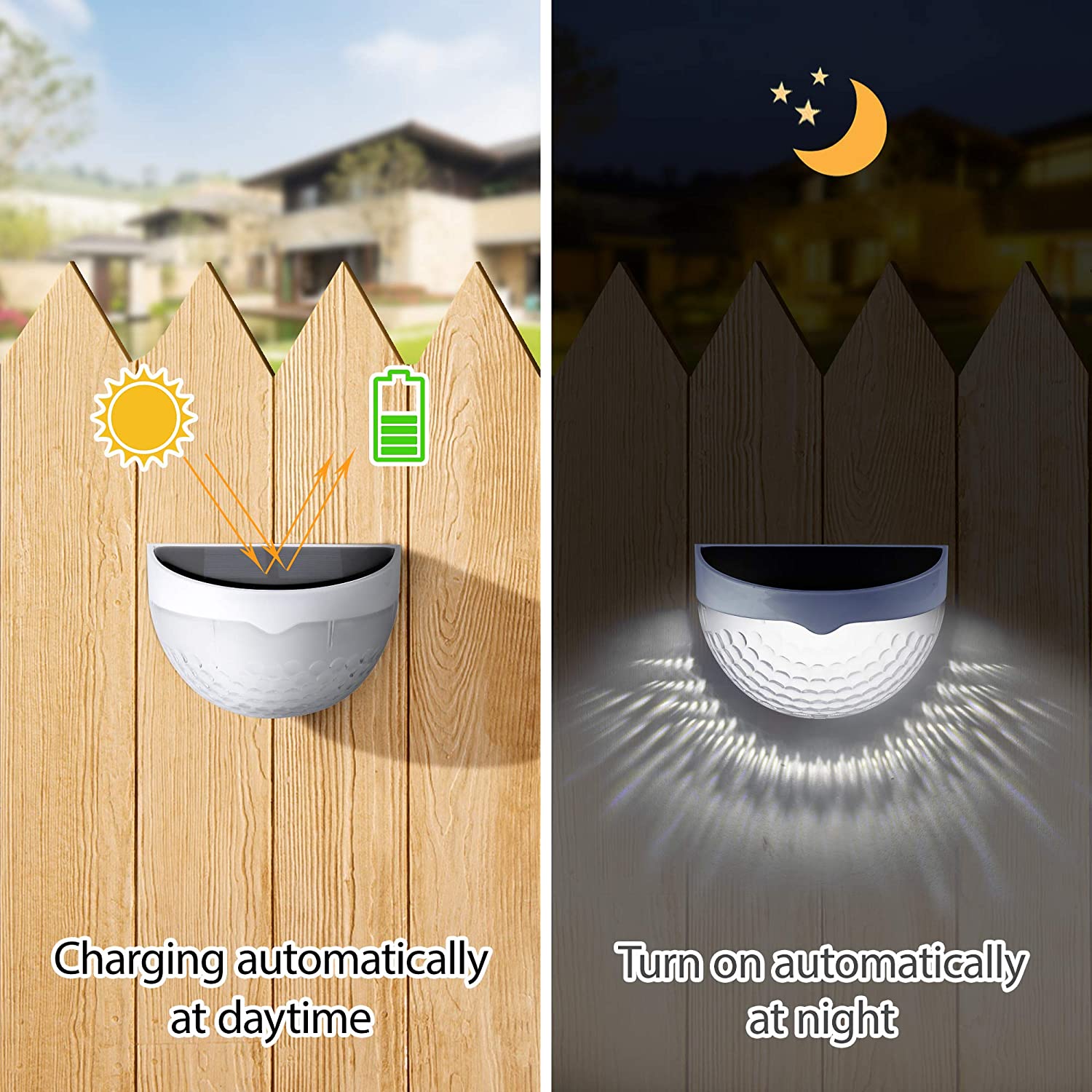 LED Solar Light Outdoor Wall L - مراجعة Smart Garden Light Camera وسعره