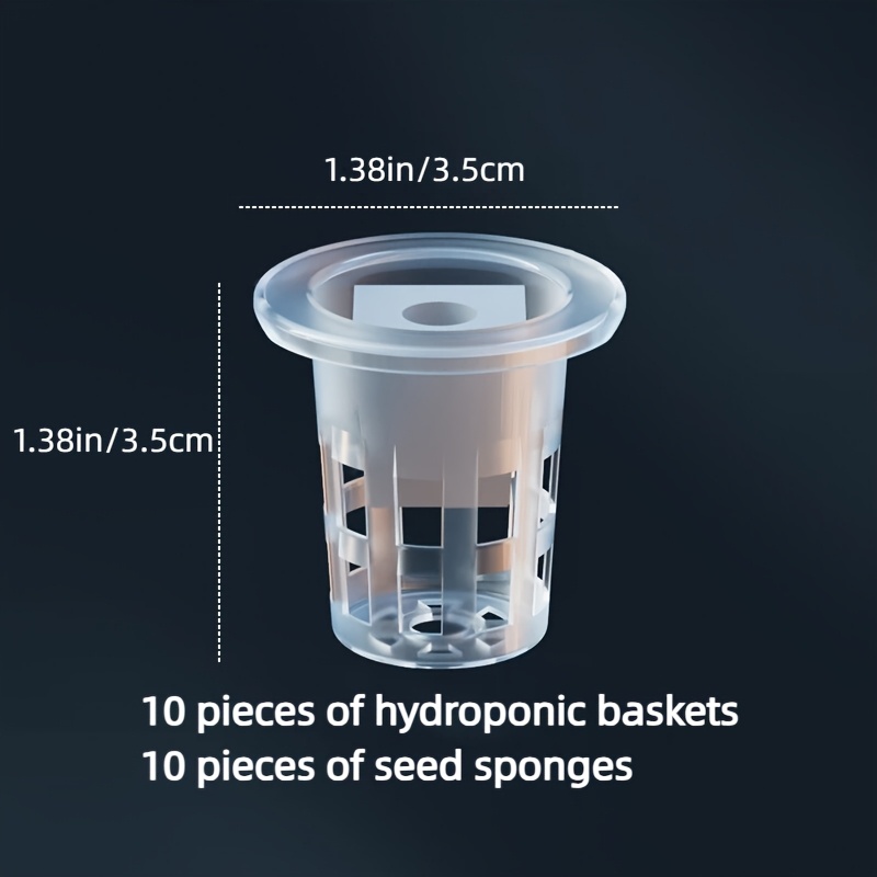 10pcs Hydroponic Seedling Bask - مراجعة Smart Garden Plastic Cups وسعره