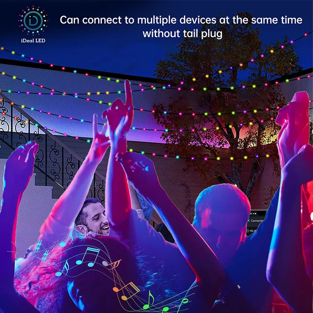 RGBIC Smart String Lights USB  - مراجعة Smart Garden Festoon Lights وسعره