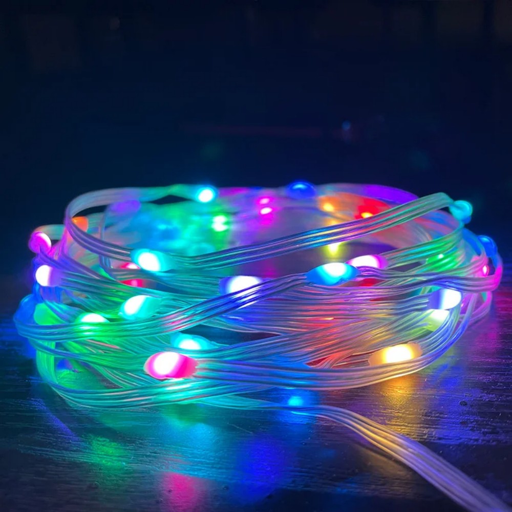 RGBIC Smart String Lights USB  - مراجعة Smart Garden Festoon Lights وسعره