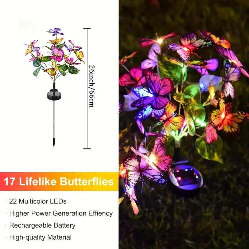 Solar LED Butterfly Garden Lig - مراجعة Smart Garden Light Camera وسعره