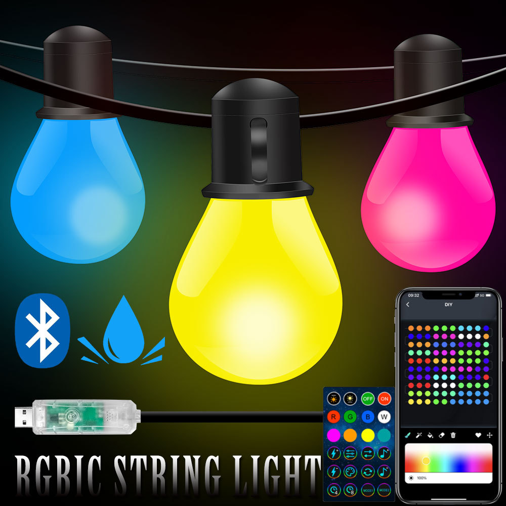Smart WIFI and Bluetooth G40 L - مراجعة Smart Garden Festoon Lights وسعره