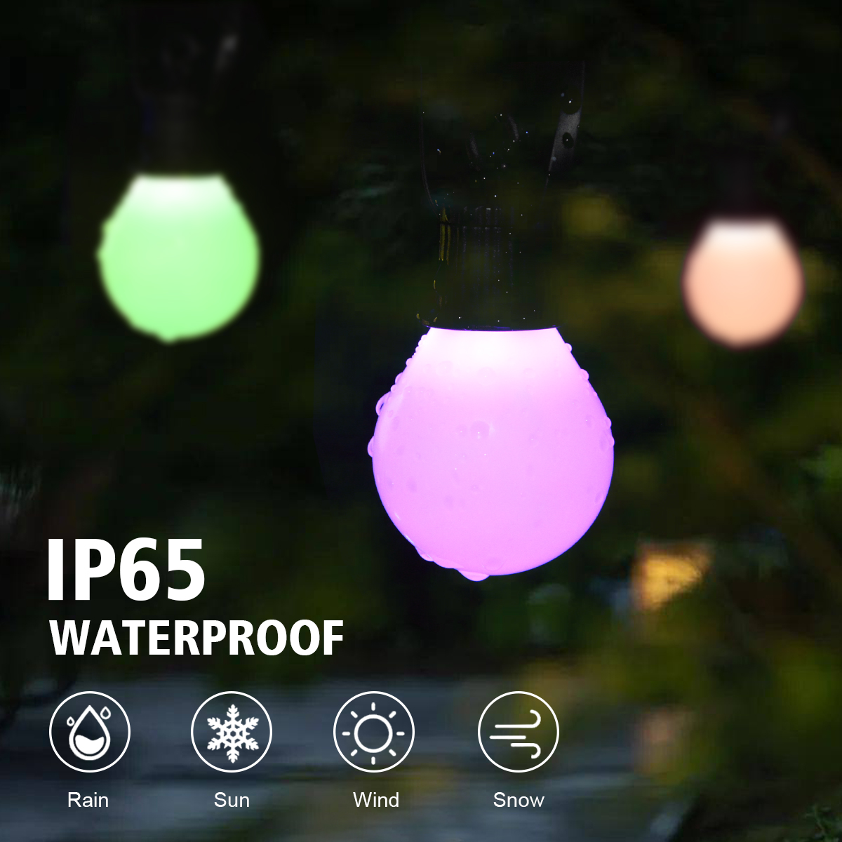 Smart WIFI and Bluetooth G40 L - مراجعة Smart Garden Festoon Lights وسعره
