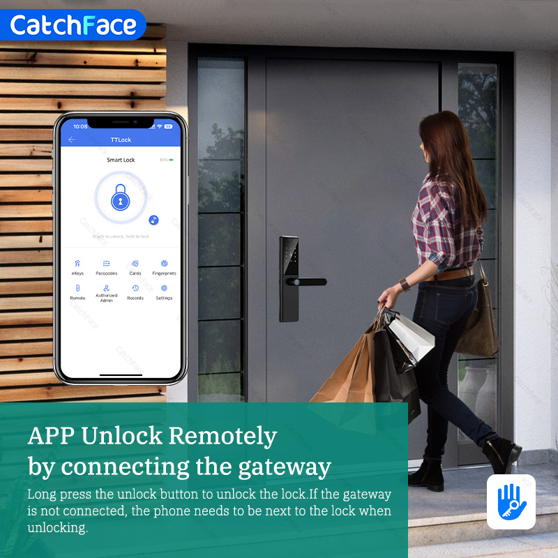 Bluetooth Fingerprint Door Loc - مراجعة Smart Garden Gate Lock وسعره