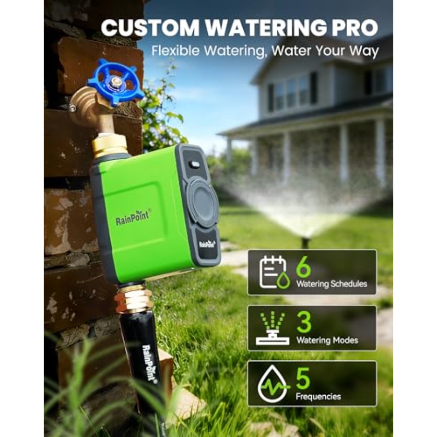 WiFi Water Timer for Garden Ho - مراجعة Smart Garden Water Features وسعره