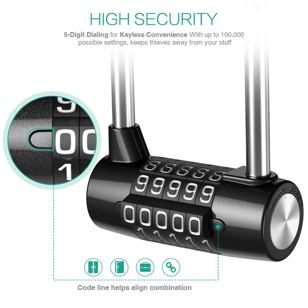 ORIA 5 Digit Combination Lock  - مراجعة Smart Garden Gate Lock وسعره