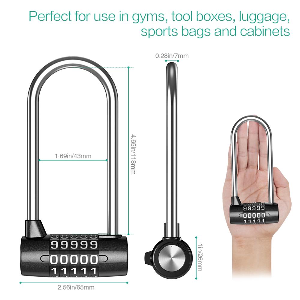 ORIA 5 Digit Combination Lock  - مراجعة Smart Garden Gate Lock وسعره