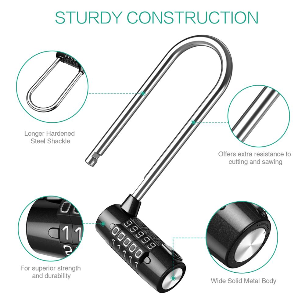ORIA 5 Digit Combination Lock  - مراجعة Smart Garden Gate Lock وسعره