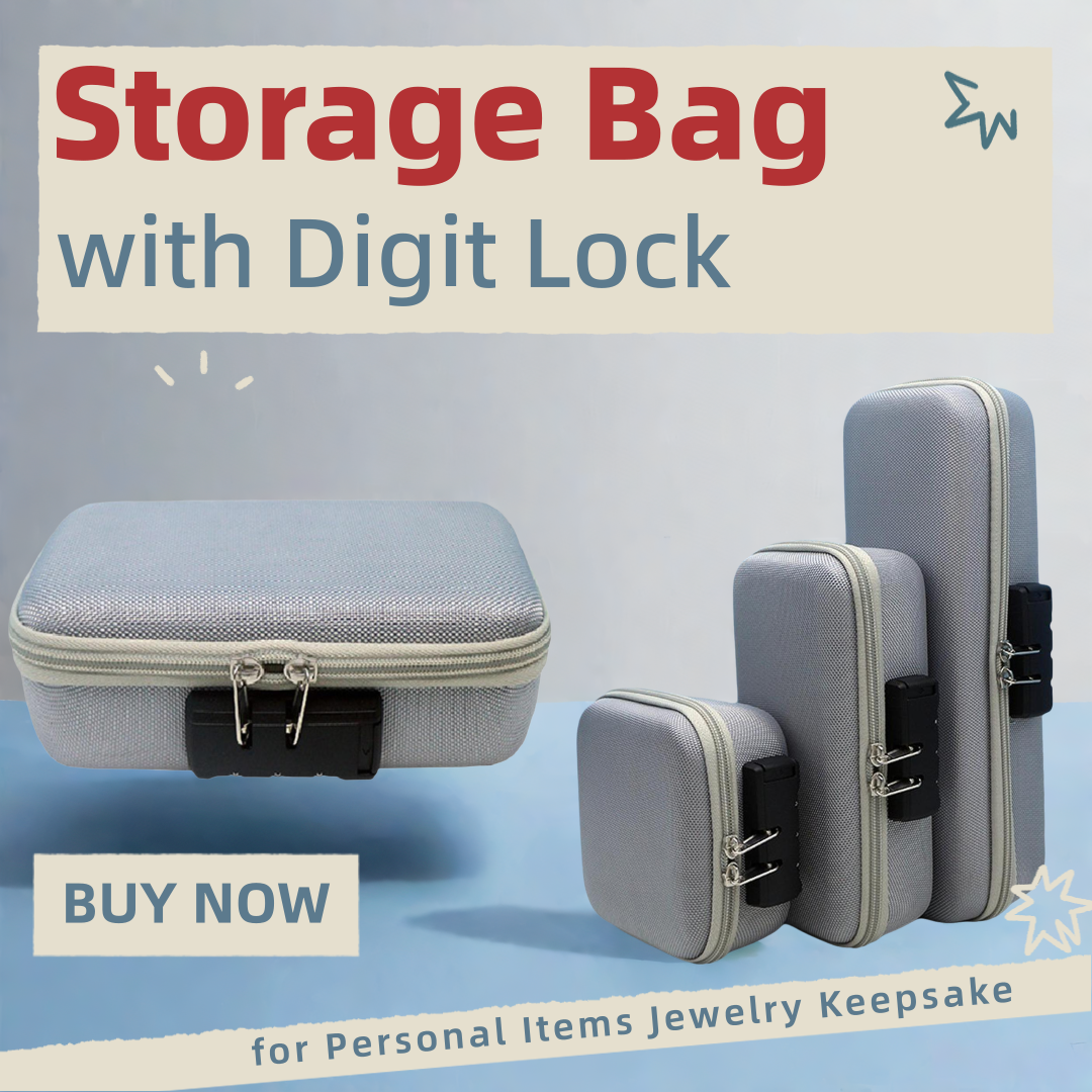 Storage Bag with Digit Lock Pr - مراجعة Smart Garden Gate Lock وسعره