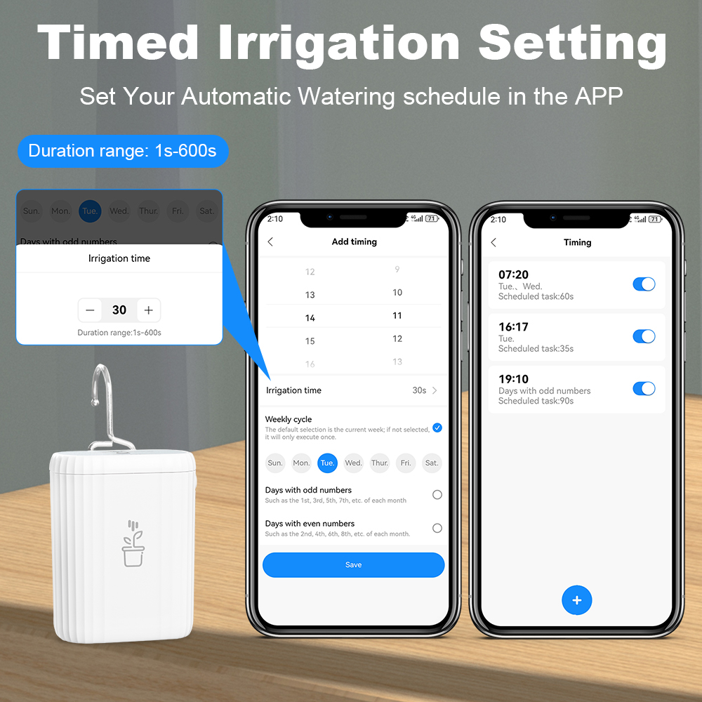 Tuya WiFi Smart Drip Irrigatio - مراجعة Smart Garden Watering Can وسعره
