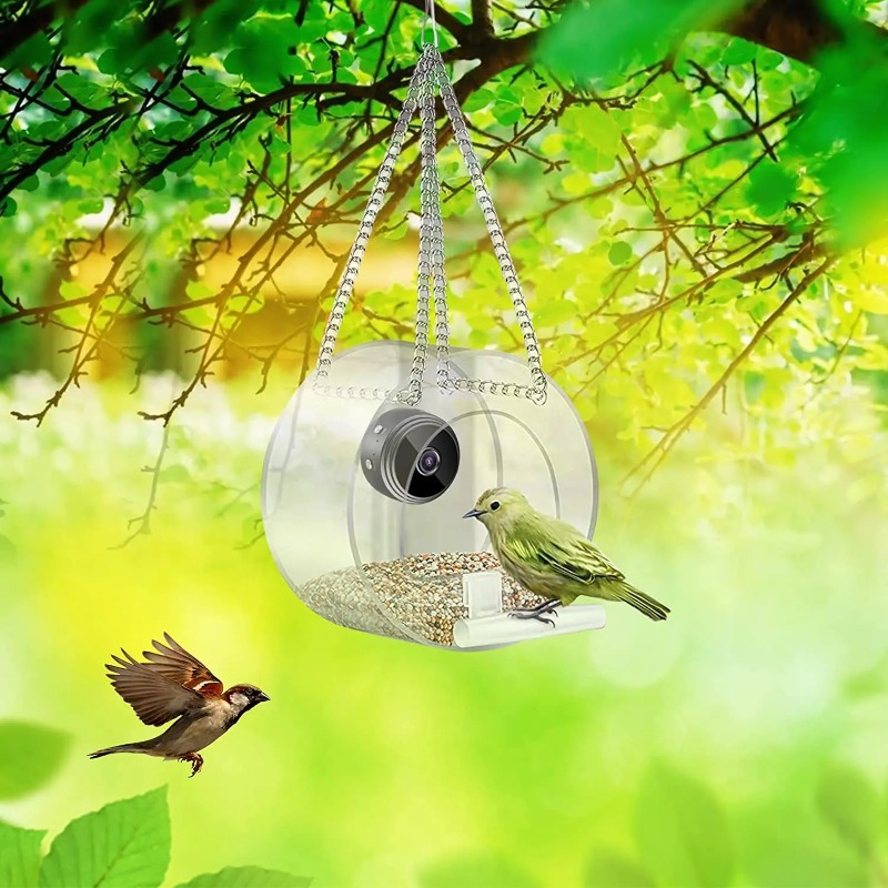 Smart 1080P Mini Bird Feeder w - مراجعة Smart Bird Feeder Camera وسعره