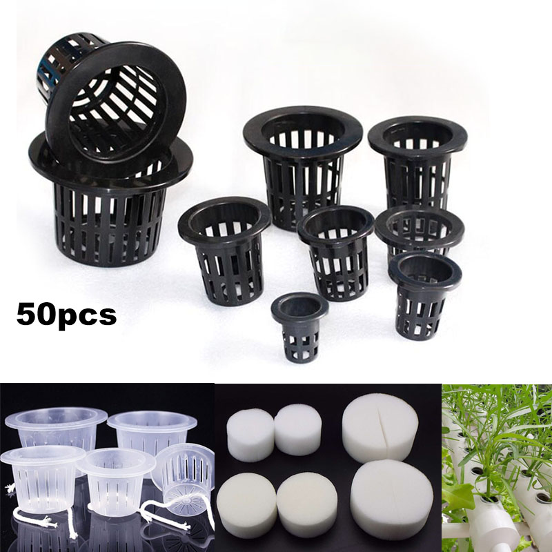 50pcs Hydroponic Soilless Mesh - مراجعة Smart Garden Plastic Cups وسعره