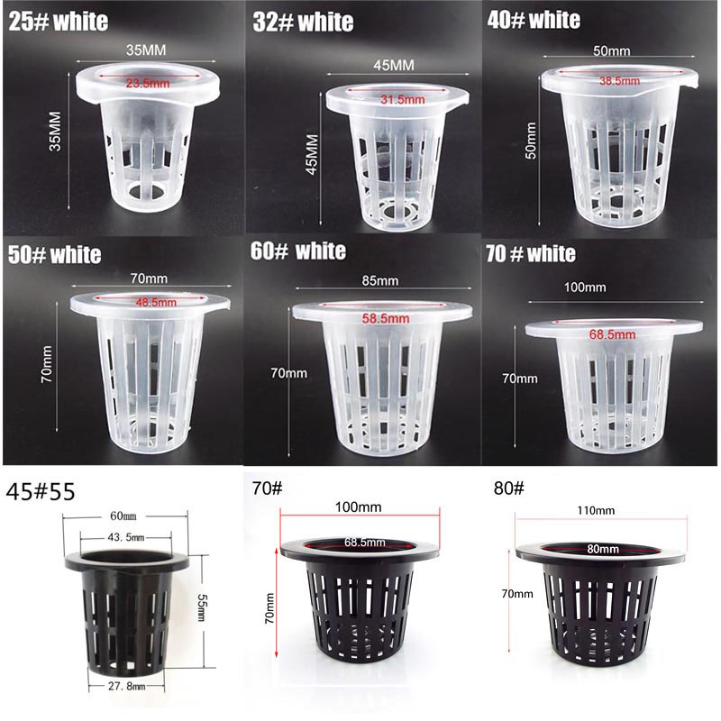 50pcs Hydroponic Soilless Mesh - مراجعة Smart Garden Plastic Cups وسعره