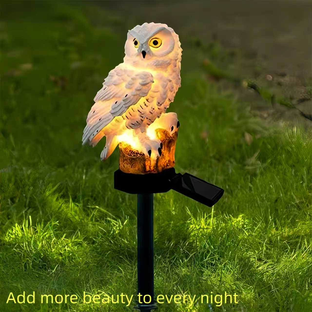 Solar Owl Garden Stake Light O - مراجعة Smart Garden Light Camera وسعره