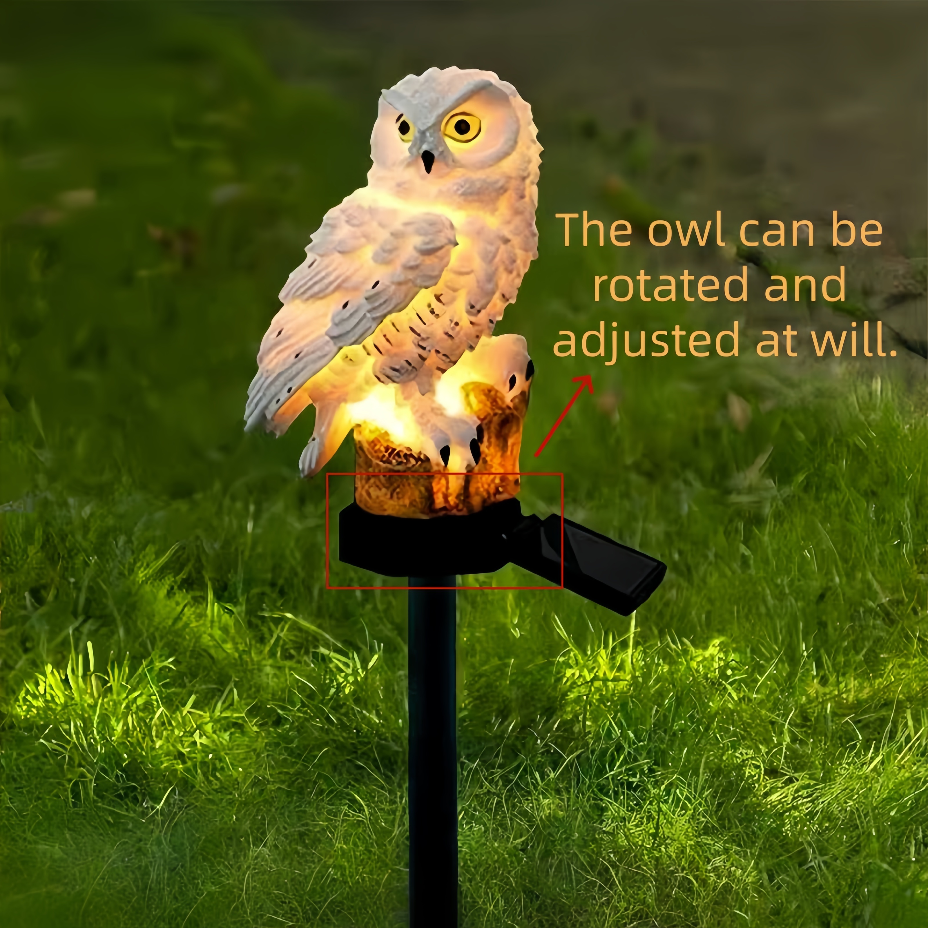 Solar Owl Garden Stake Light O - مراجعة Smart Garden Light Camera وسعره