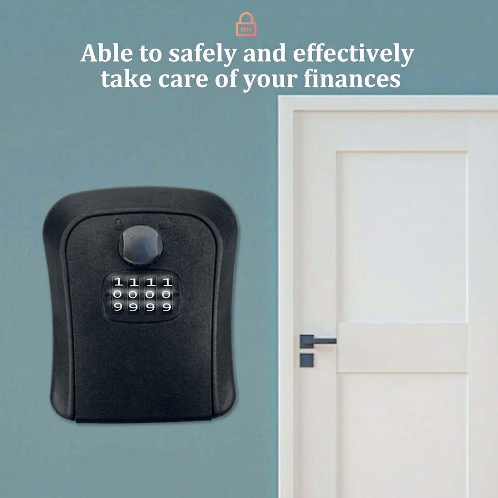 LUXROB Key Lock Box 4-digit Co - مراجعة Smart Garden Gate Lock وسعره