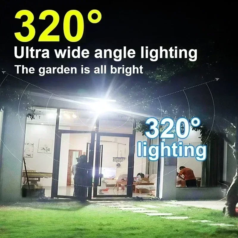 12000LM Powerful Solar Wall La - مراجعة Smart Garden Light Camera وسعره
