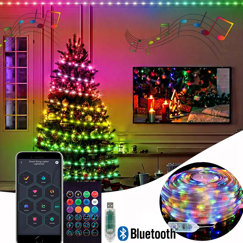 DIY RGBIC Smart String Lights  - مراجعة Smart Garden Festoon Lights وسعره