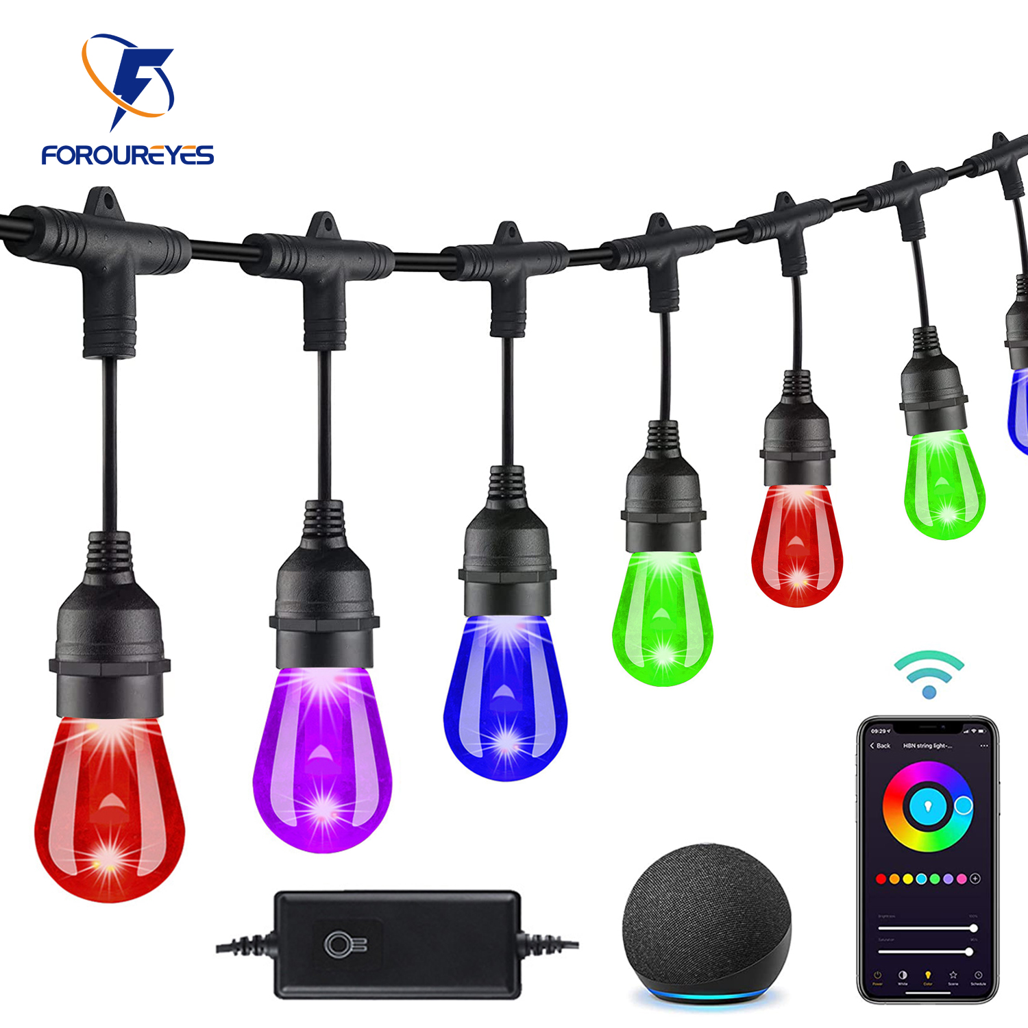 10m 20m 30m Outdoor Fairy RGB  - مراجعة Smart Garden Festoon Lights وسعره